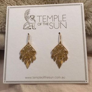 Temple of the sun Roma earrings gold